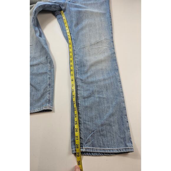 Ll bean favorite fit 16 Reg blue jeans light wash High rise casual everyday ^ - Picture 7 of 8